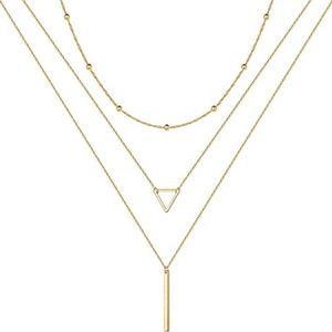 Turandoss Gold Layered Necklaces for Women - 14K Gold Plated  Necklaces